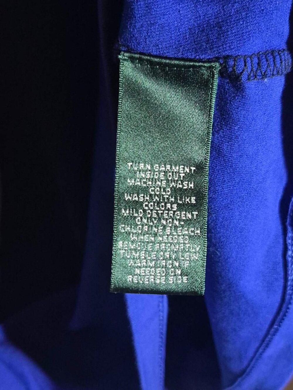 Ralph Lauren Women's Colorblock Stretch Cotton Top Black White Blue Blouse - Picture 3 of 5